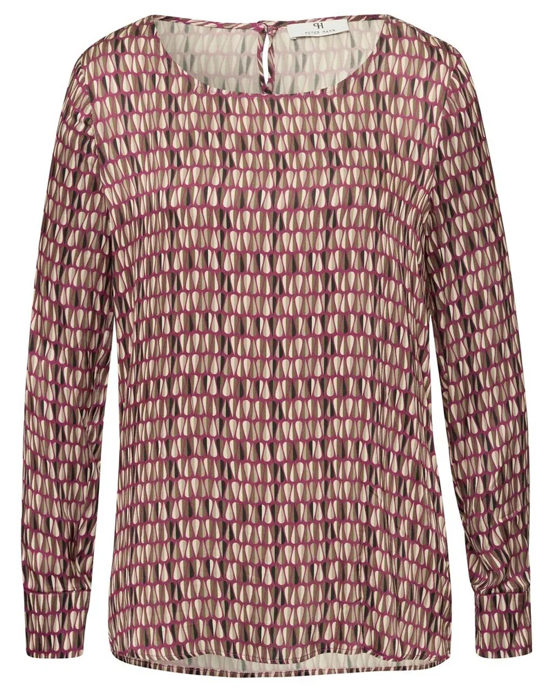 Peter Hahn Bluse Rundhals-­Ausschnitt  pink Pink