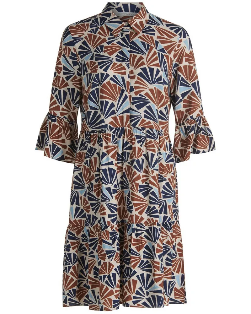 Betty Barclay Kleid langem 1/2-Arm  mehrfarbig Mehrfarbig