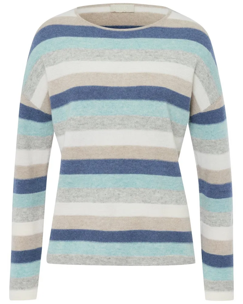 Include Rundhals-Pullover  blau Blau