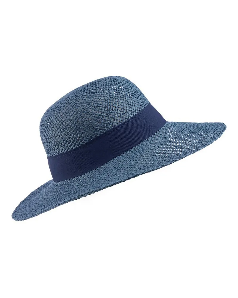 Peter Hahn Strohhut  blau Blau