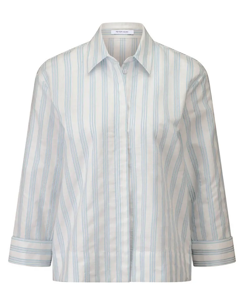Peter Hahn Bluse 3/4-Arm  blau Blau