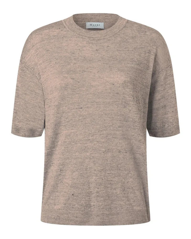 Maerz Rundhals-Pullover  beige Beige