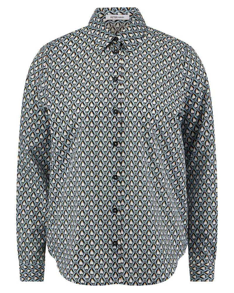 Peter Hahn Bluse  blau Blau