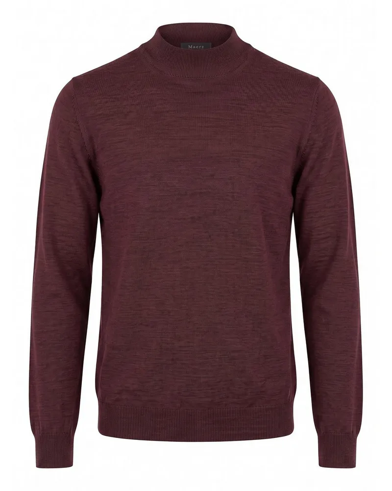 Maerz Pullover Stehkragen  rot Rot