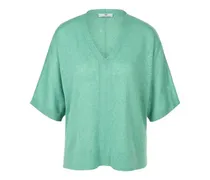 V-Pullover im Oversized-Style  grün