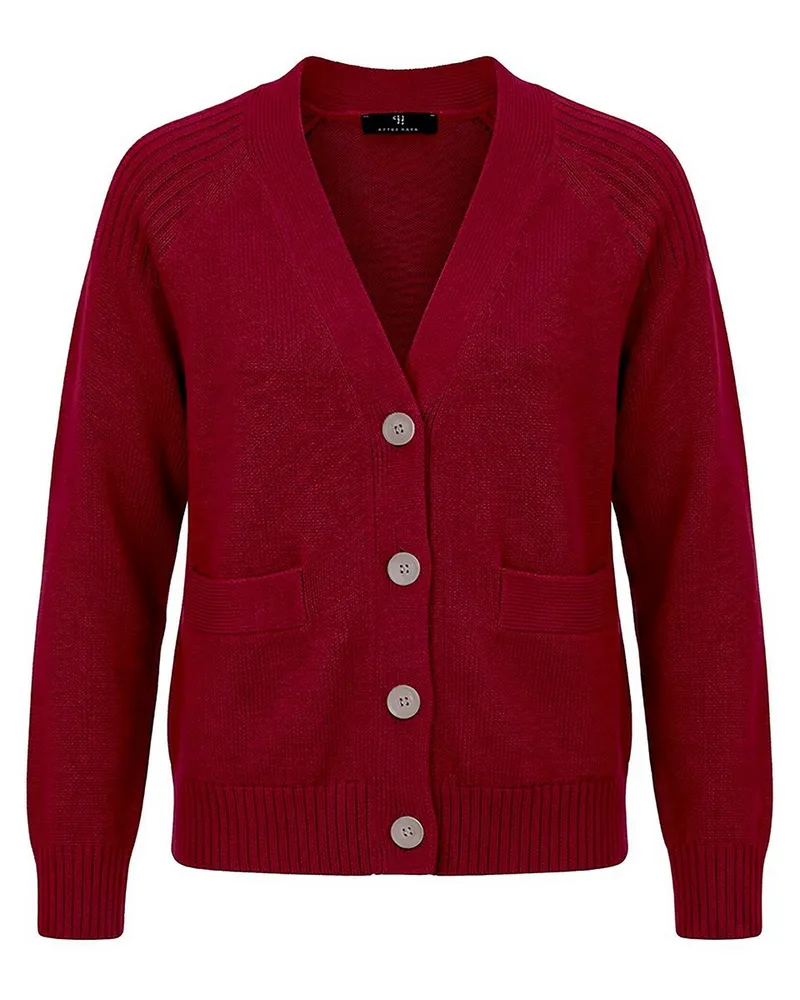 Peter Hahn Strickjacke  rot Rot