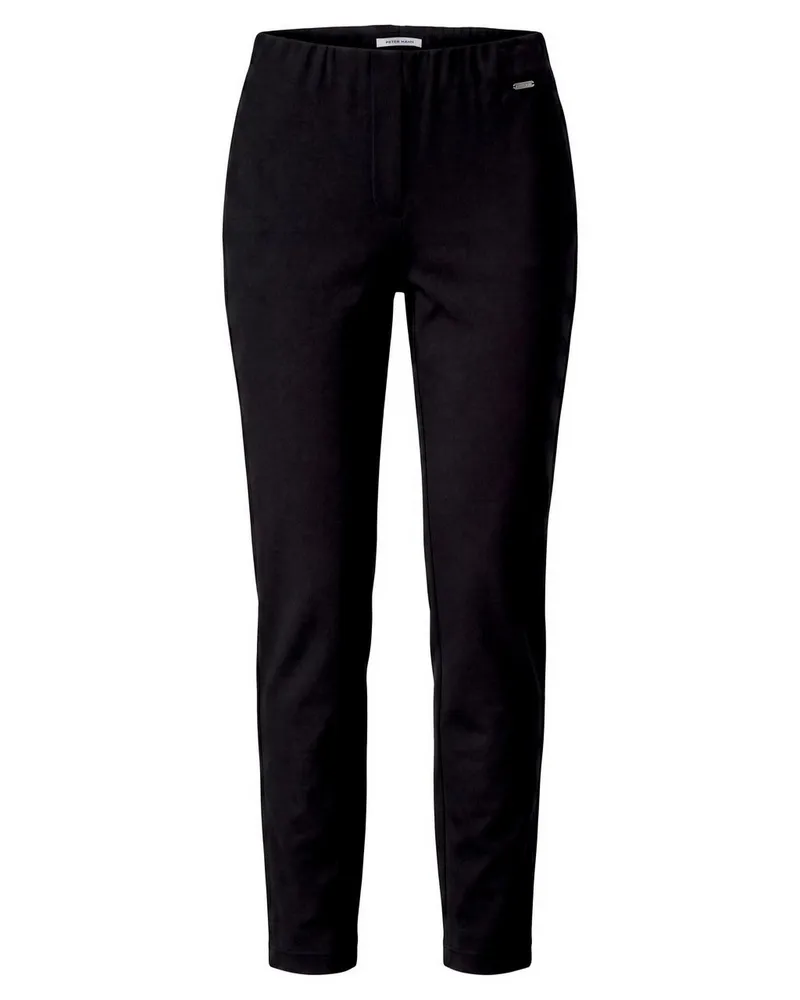 Peter Hahn Slim Fit-Hose  schwarz Schwarz