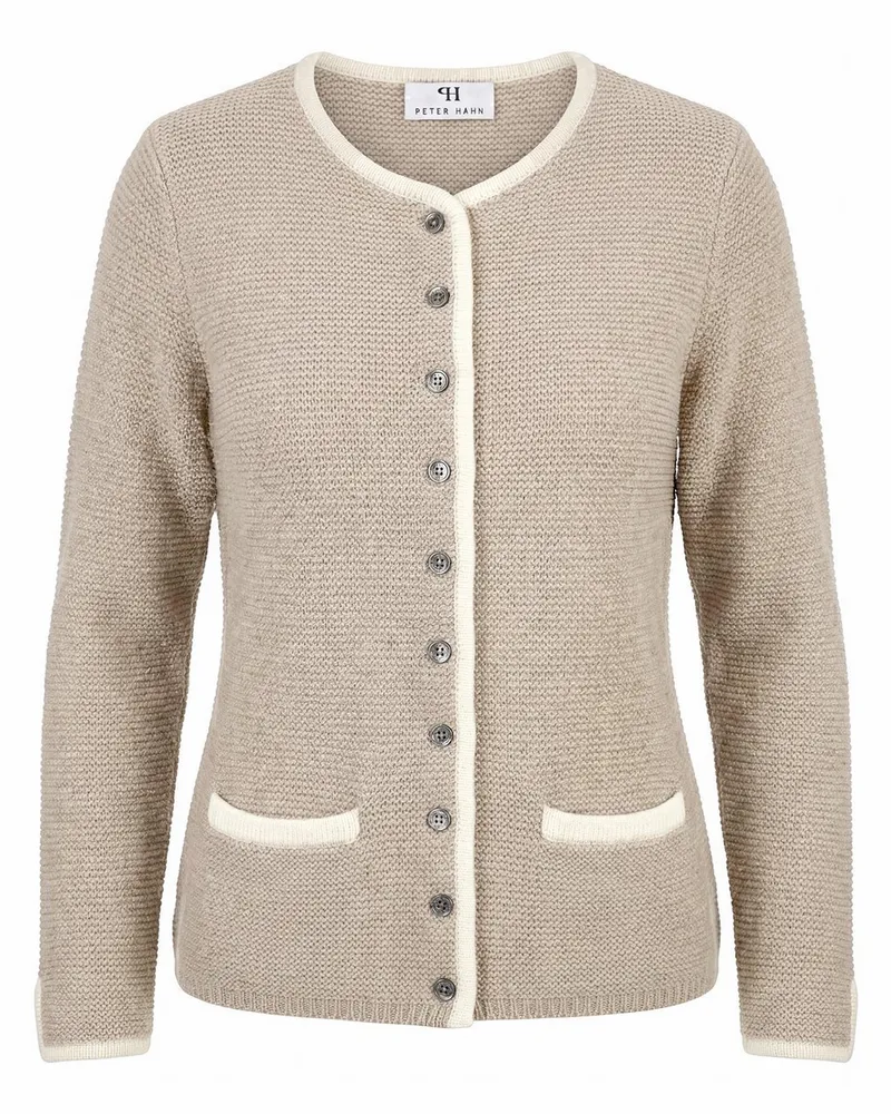 Peter Hahn Strickjacke  weiss Weiss
