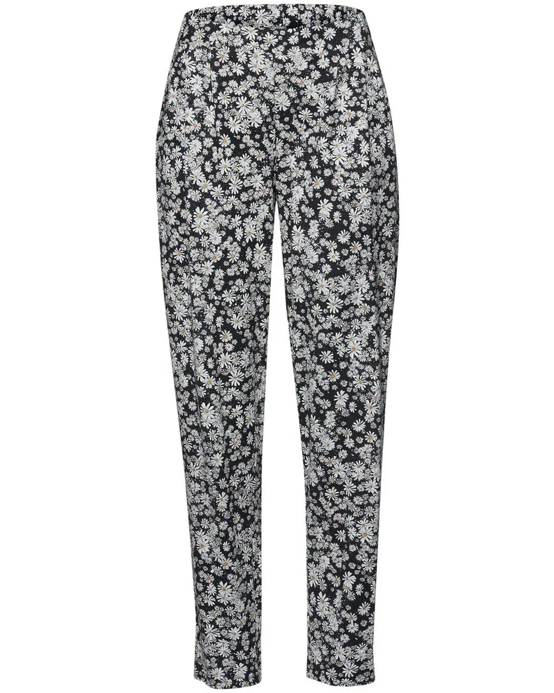 Green Cotton Knöchellange Bundfalten-Hose Karla  schwarz Schwarz