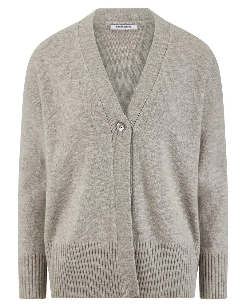 Peter Hahn Strickjacke  grau Grau