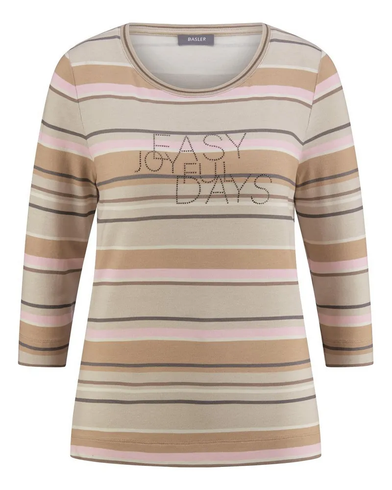 Basler Rundhals-Shirt 3/4-Arm  mehrfarbig Mehrfarbig