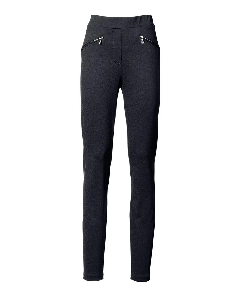 Peter Hahn Knöchellange Jersey-Schlupfhose Passform Sylvia  blau Blau