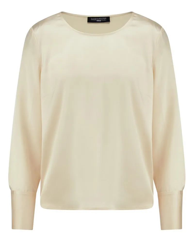 FADENMEISTER BERLIN Bluse zum Schlupfen  weiss Weiss