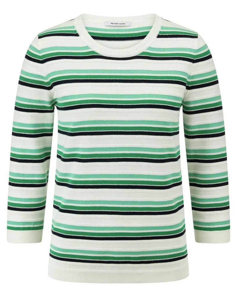 Peter Hahn Rundhals-Pullover  grün Grün