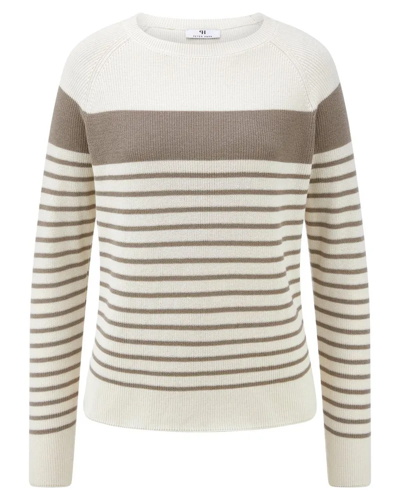 Peter Hahn Rundhals-Pullover  mehrfarbig Mehrfarbig