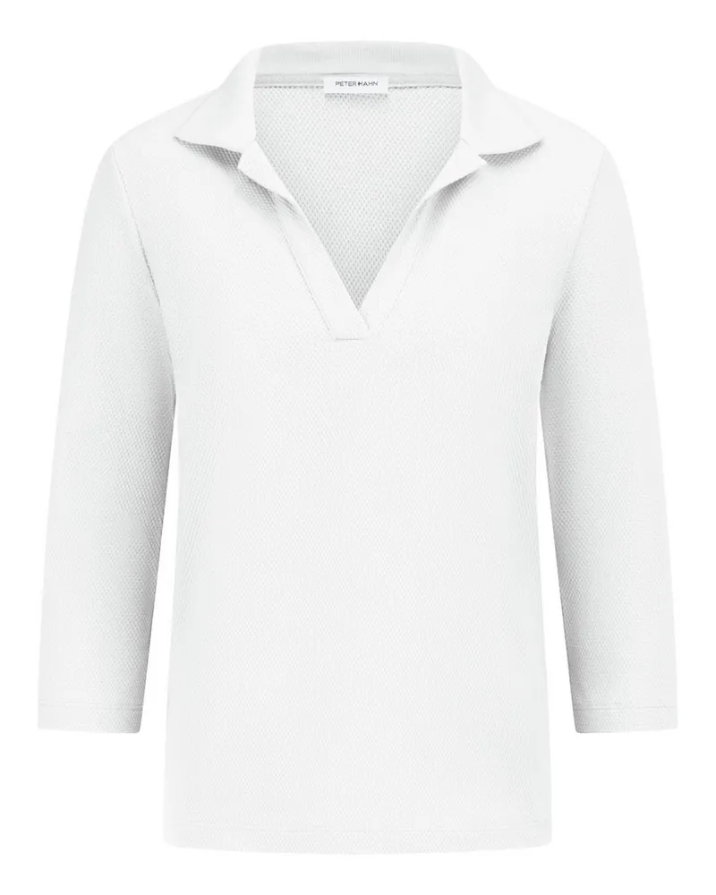 Peter Hahn Polo-Shirt 3/4-Arm  weiss Weiss