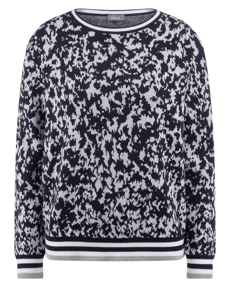 Basler Strickpullover  blau Blau