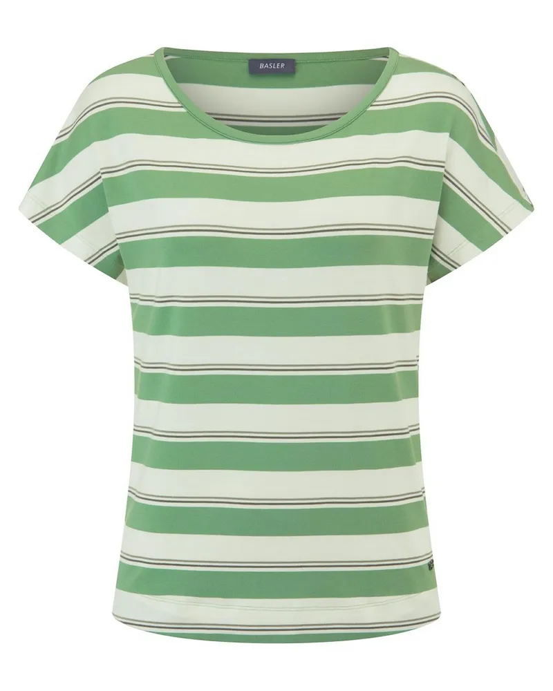 Basler Rundhals-Shirt  grün Grün