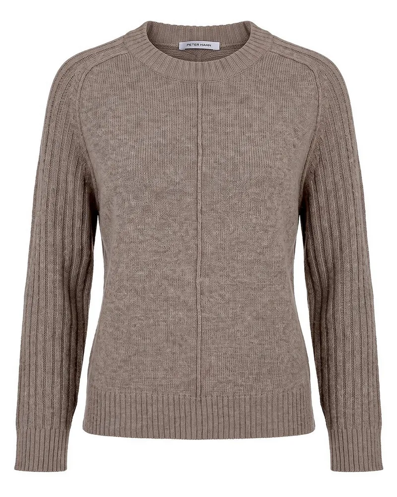 Peter Hahn Rundhals-Pullover  beige Beige
