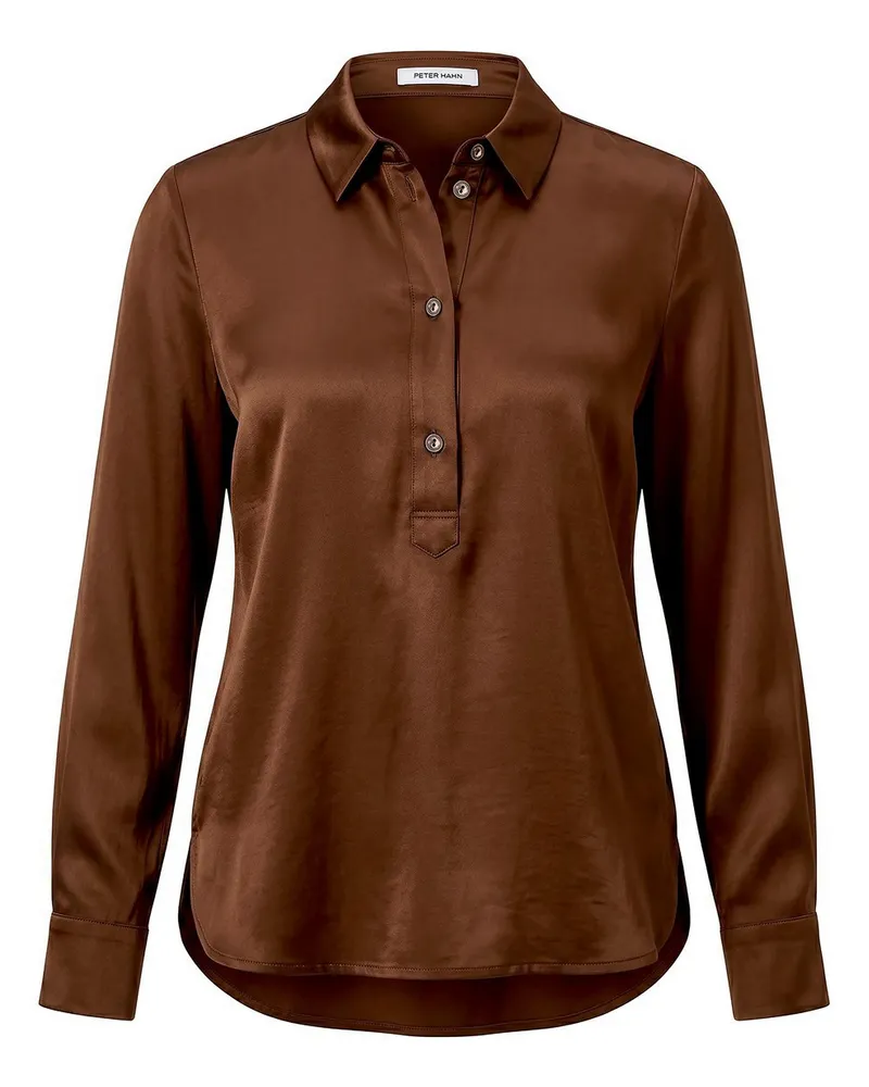 Peter Hahn Bluse  braun Braun