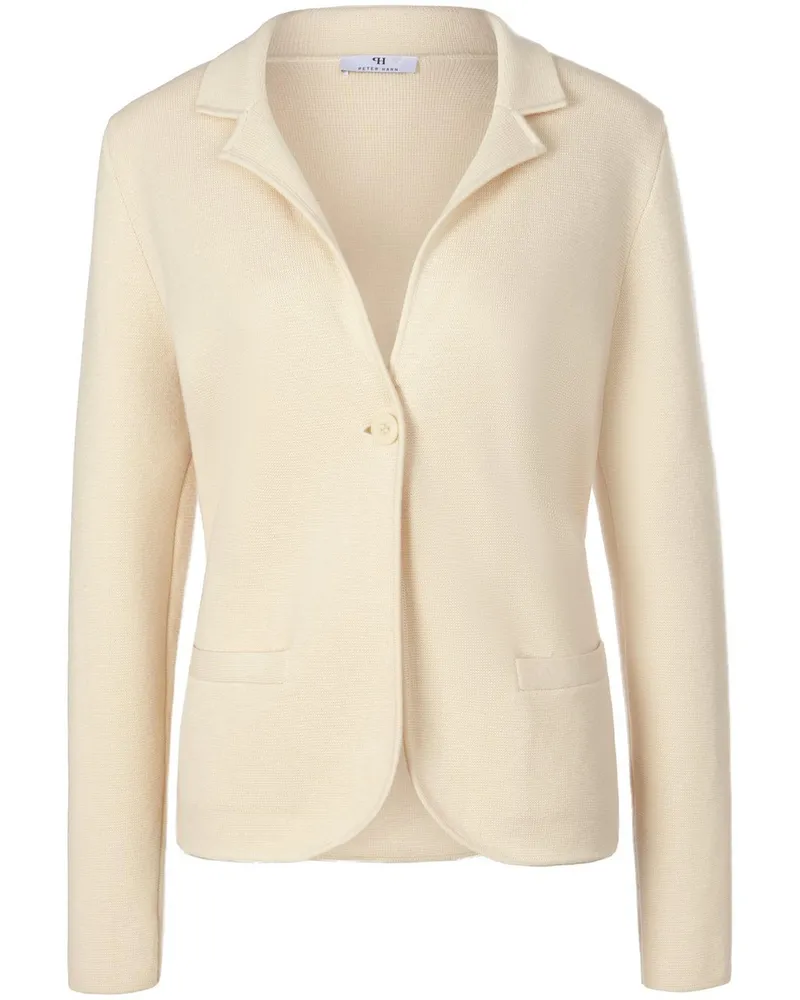Peter Hahn Strickblazer  weiss Weiss