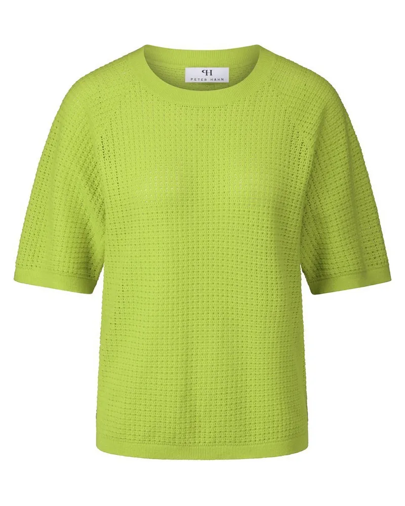 Peter Hahn Rundhals-Pullover  grün Grün