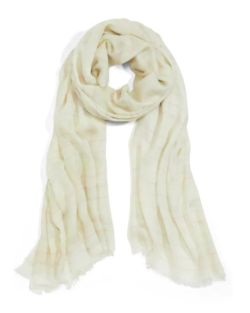 Peter Hahn Schal  weiss Weiss