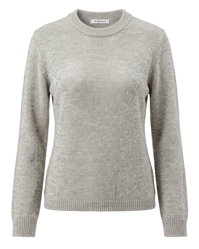 Peter Hahn Rundhals-Pullover  grau Grau