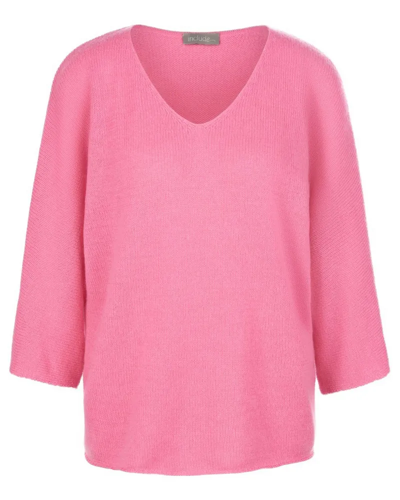 Include V-Pullover aus 100% Kaschmir  rosé Rosé