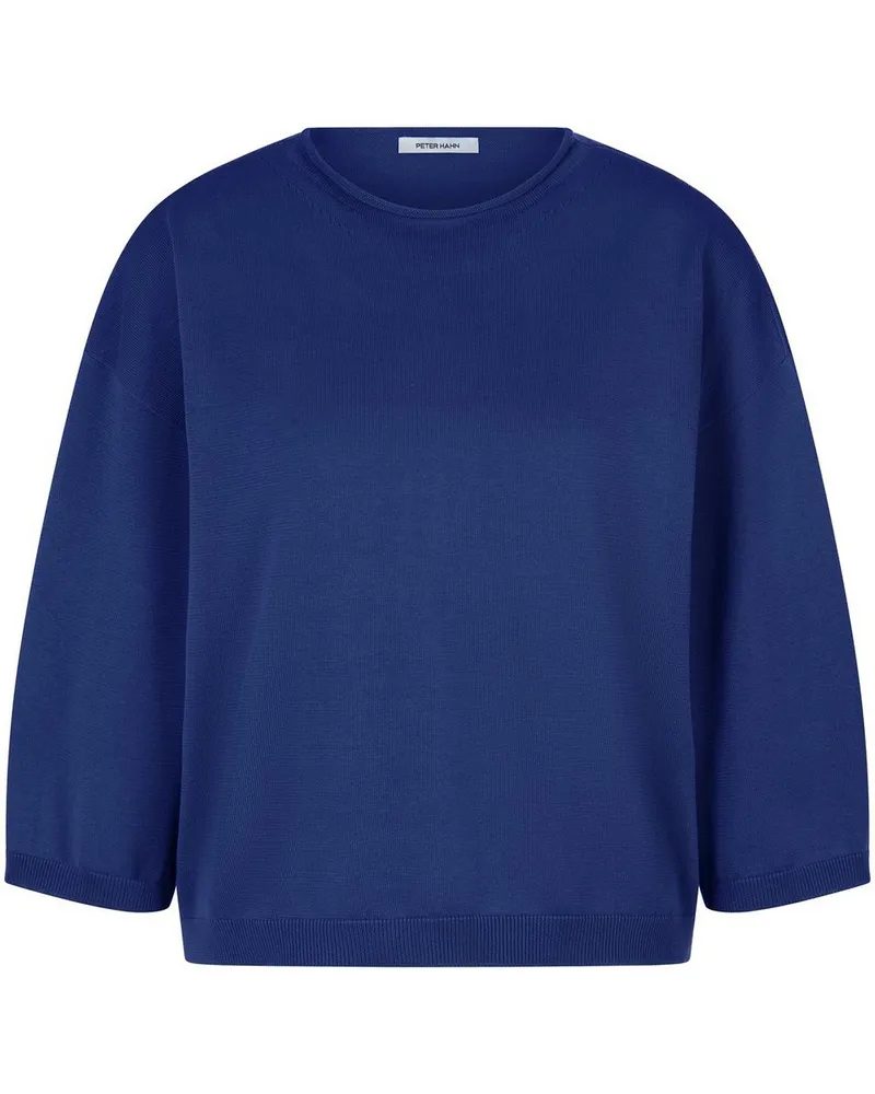Peter Hahn Rundhals-Pullover aus 100% SUPIMA®-Baumwolle  blau Blau