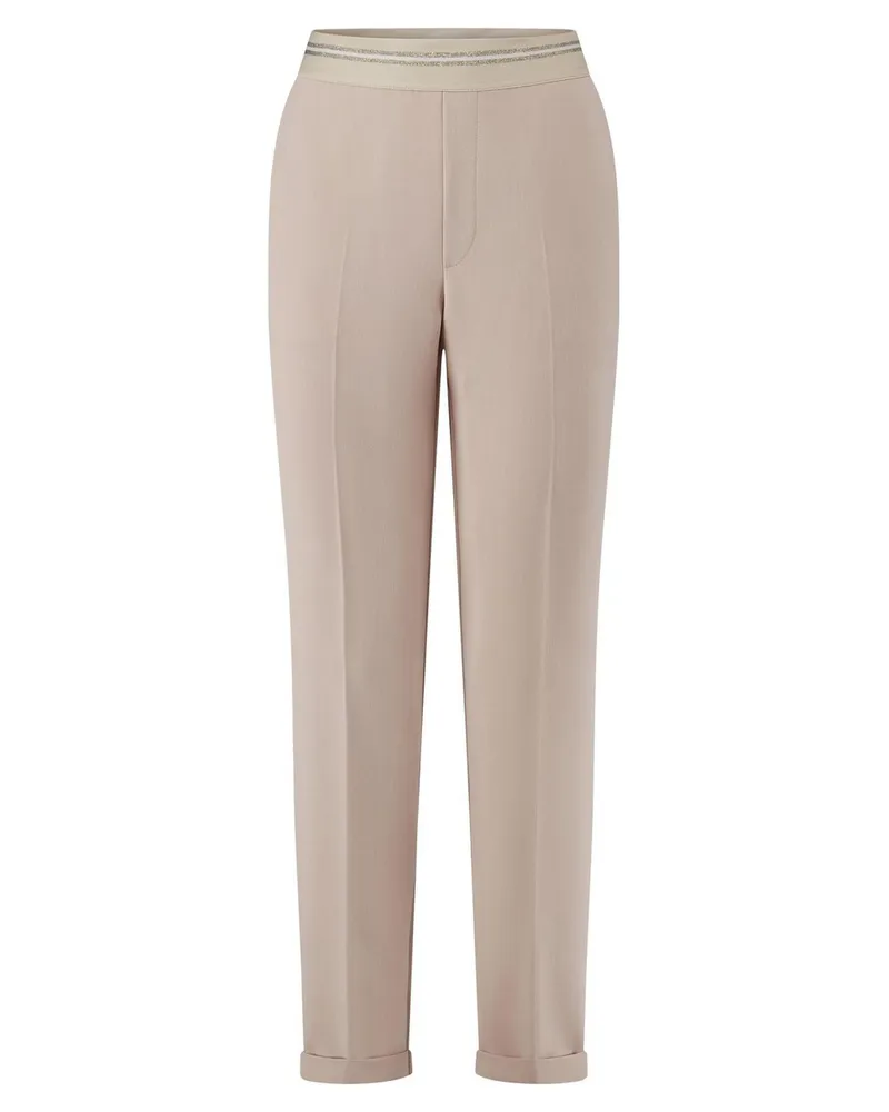 FADENMEISTER BERLIN Knöchellange Hose  beige Beige