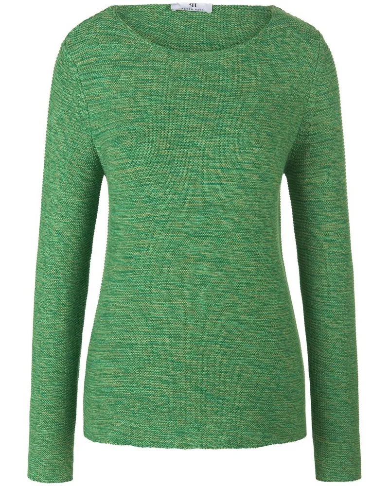 Peter Hahn Rundhals-Pullover  grün Grün