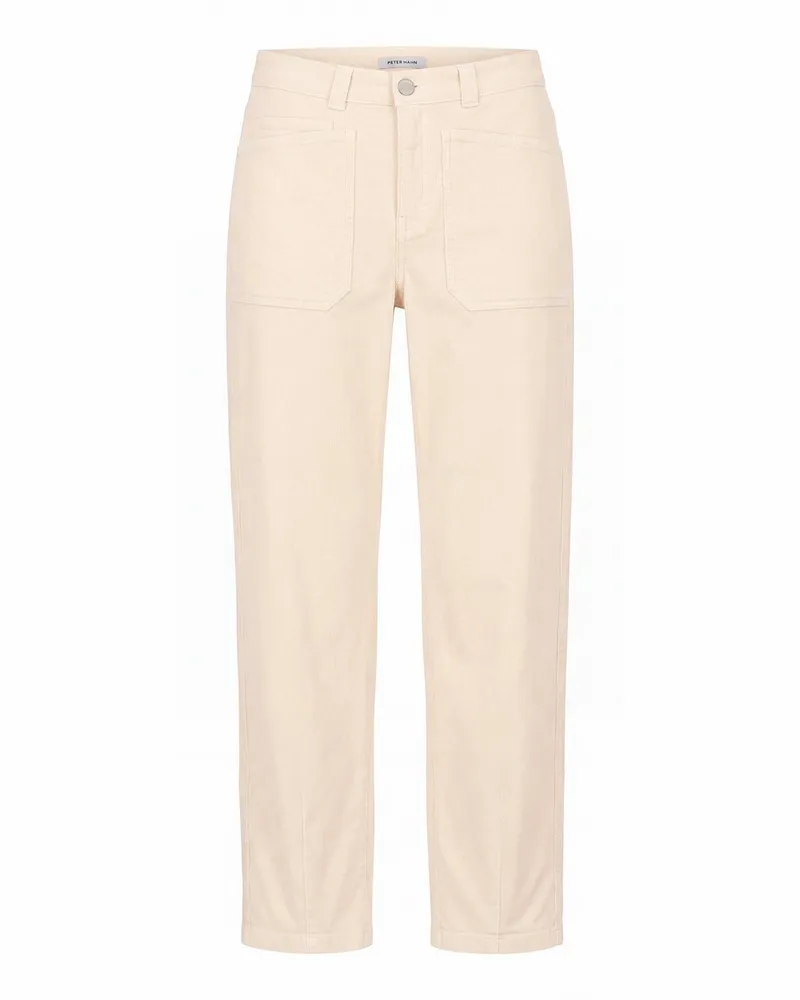 Peter Hahn Knöchellange Cord-Hose  beige Beige