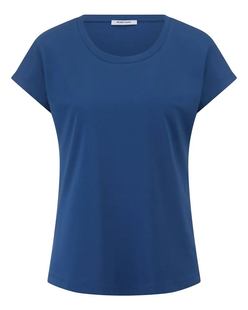 Peter Hahn Rundhals-Shirt  blau Blau