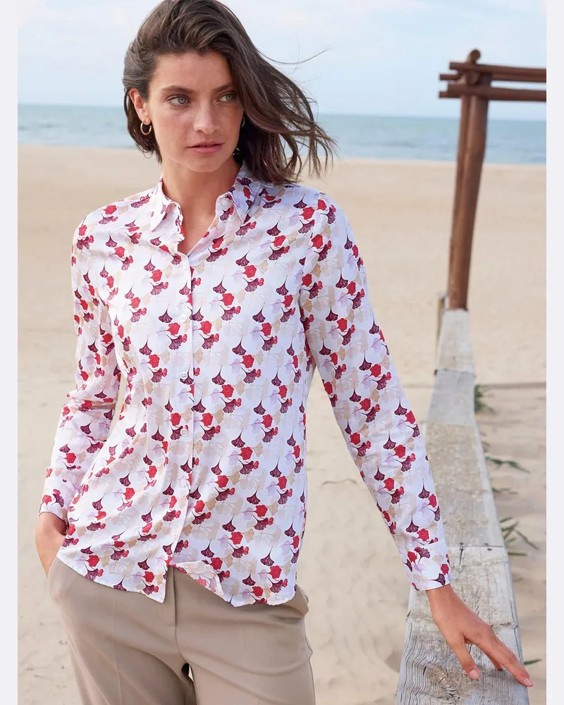 Eterna Bluse 1/1-Arm  weiss Weiss