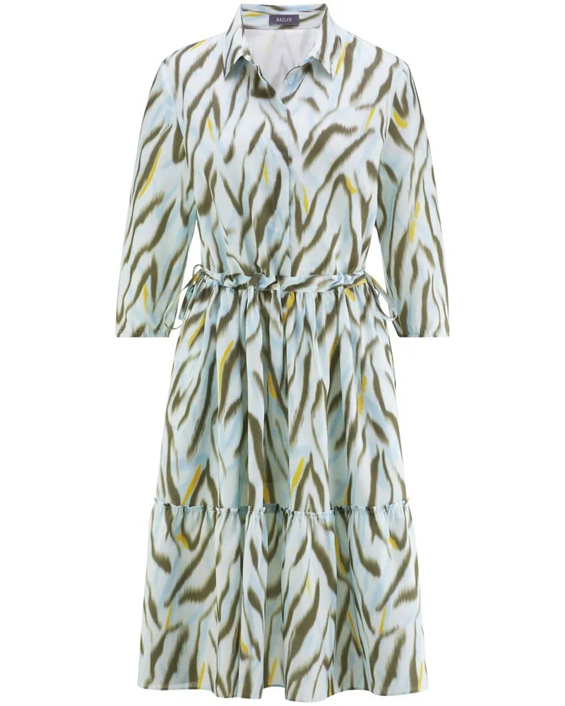 Basler Stufenkleid  blau Blau
