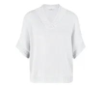 V-Pullover  weiss