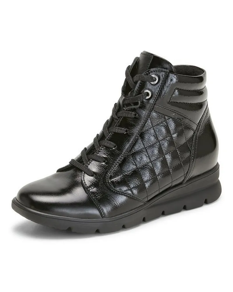 Waldläufer Schnür-Stiefelette Bruni  schwarz Schwarz