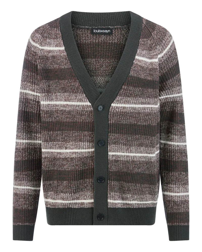 Louis Sayn Strickjacke V-Ausschnitt  braun Braun