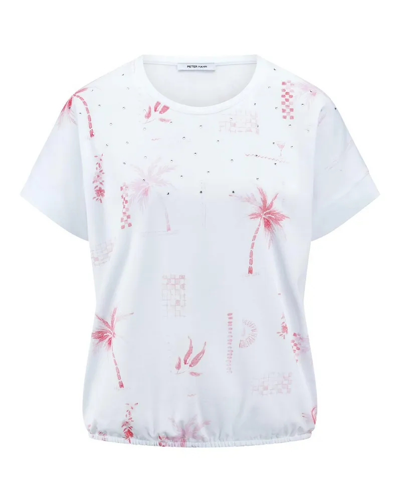 Peter Hahn Rundhals-Shirt  weiss Weiss