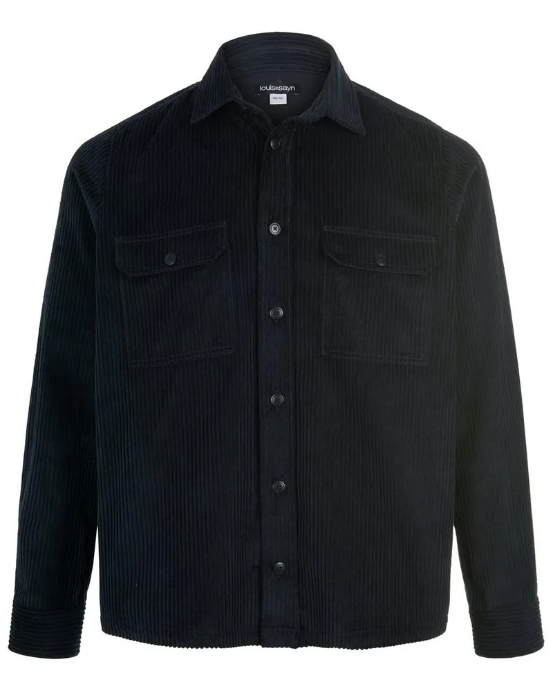 Louis Sayn Cord-Overshirt  blau Blau