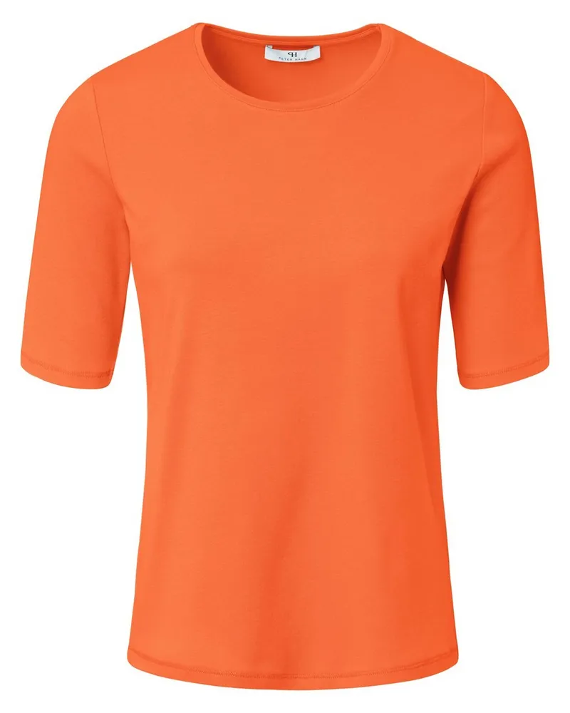 Peter Hahn Rundhals-Shirt  orange Orange