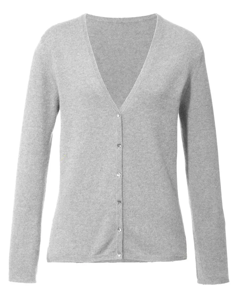 Peter Hahn Strickjacke aus 100% Premium-Kaschmir Modell Cora  Cashmere grau Grau