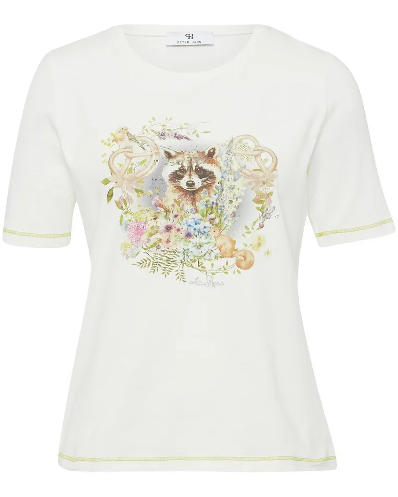 Peter Hahn Rundhals-Shirt  weiss Weiss