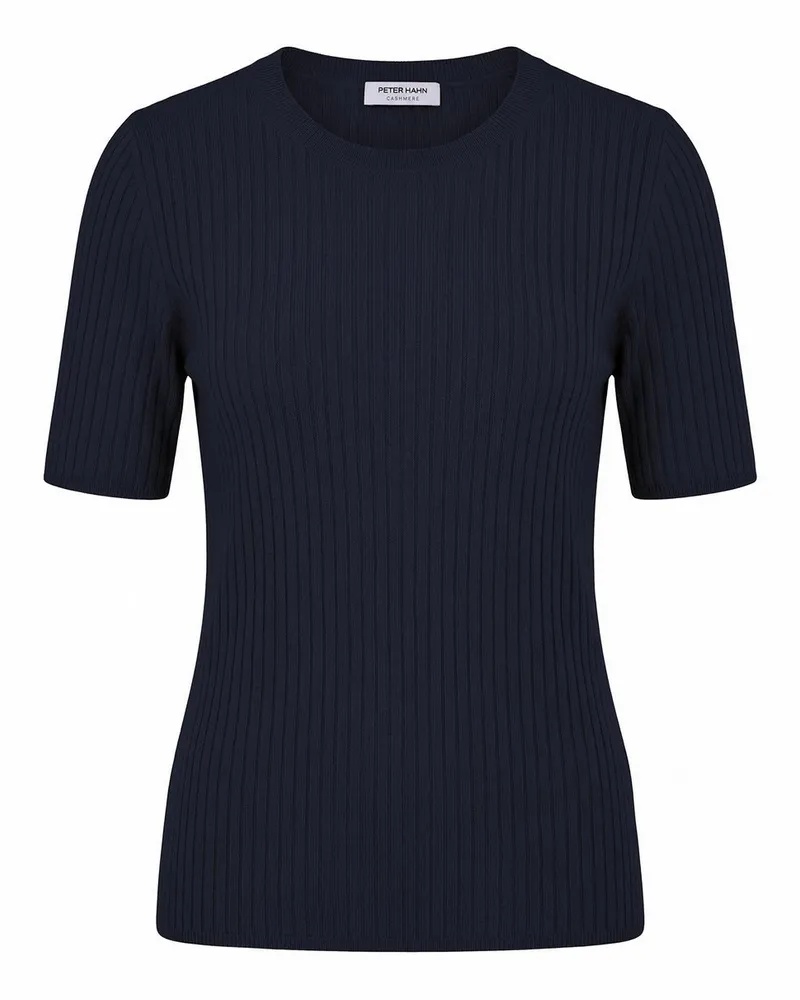 Peter Hahn Rundhals-Pullover aus Kaschmir  blau Blau