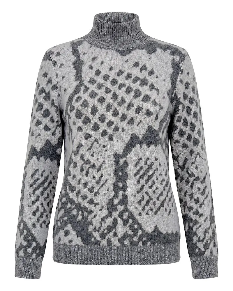 Emilia Lay Pullover Stehkragen  grau Grau