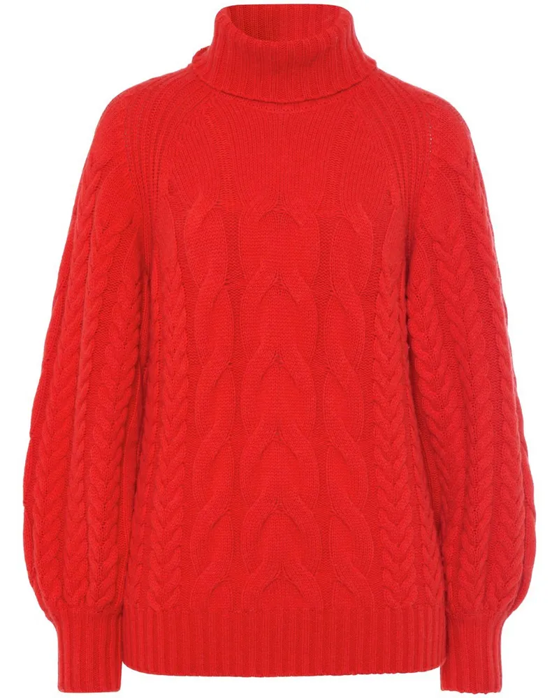 Marcel Ostertag Rollkragen-Pullover  rot Rot