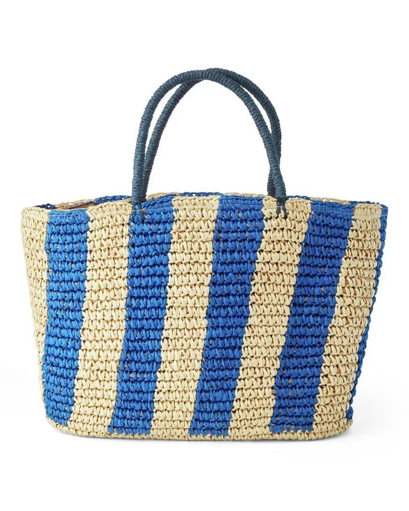 Peter Hahn Tasche aus 100% Papierstroh  blau Blau