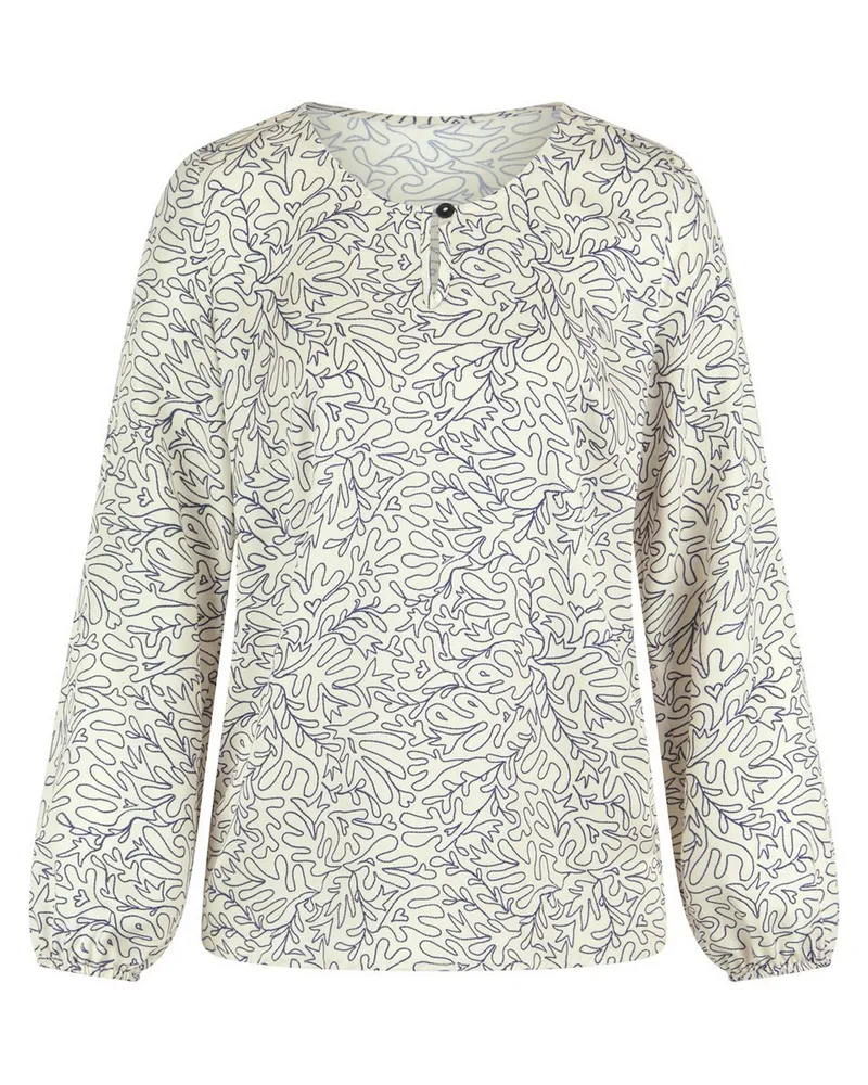 Peter Hahn Bluse Rundhals-Ausschnitt  beige Beige