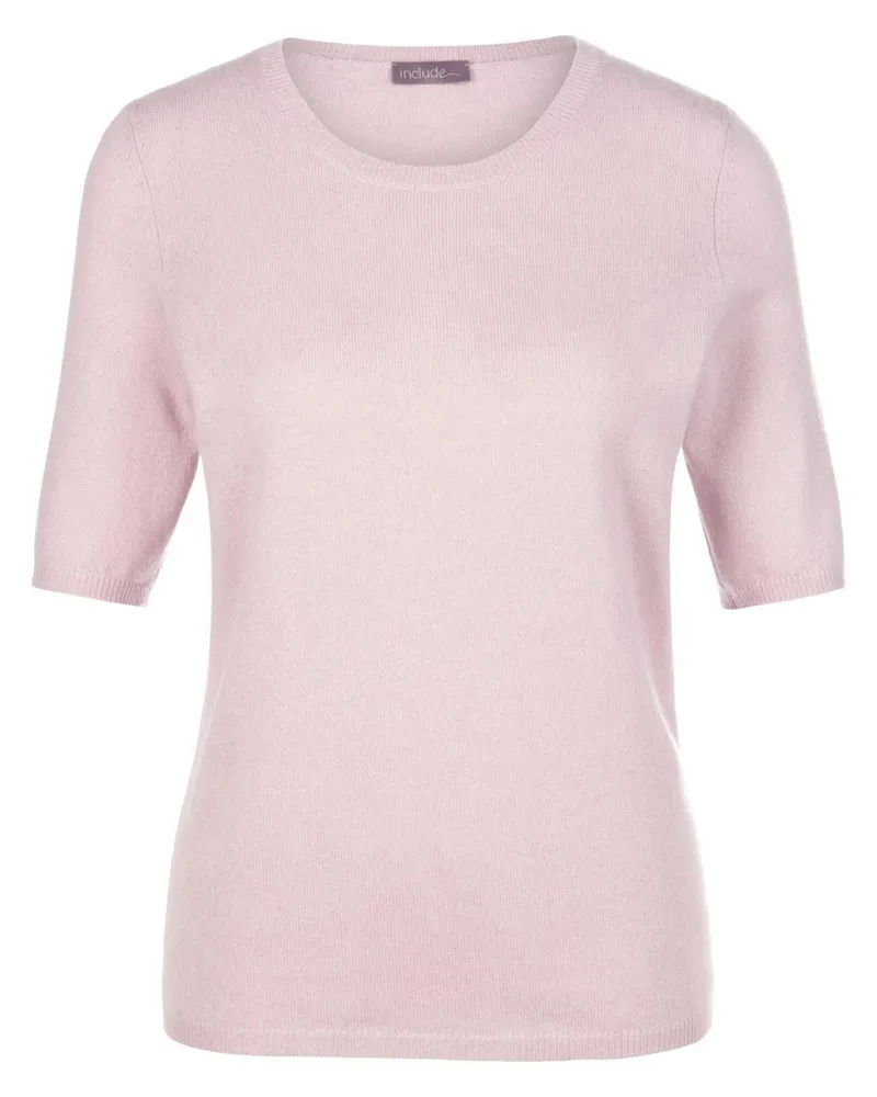 Peter Hahn Rundhals-Pullover aus Schurwolle und Kaschmir  rosé Rosé